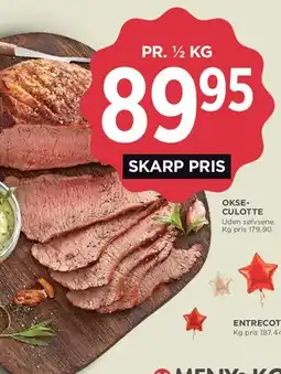 MENY Okse-culotte tilbud
