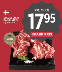 MENY Stegeben af dansk gris tilbud