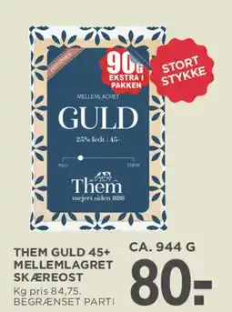MENY Them Guld 45+ (skæreost) tilbud