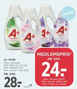 MENY A+ vask tilbud
