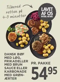 MENY Dansk bøf / Frikadeller / Karbonade tilbud