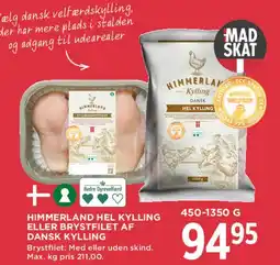 MENY Himmerland kylling (hel kylling eller brystfilet) tilbud