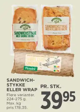 MENY Sandwich-stykke eller wrap tilbud