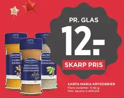 MENY Santa Maria krydderier tilbud