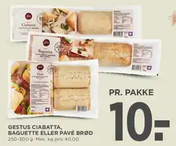 MENY Gestus ciabatta, baguette eller pavé brød tilbud