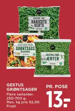 MENY Gestus grøntsager tilbud