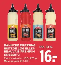 MENY Bähncke dressing / Beauvais premium dressing tilbud