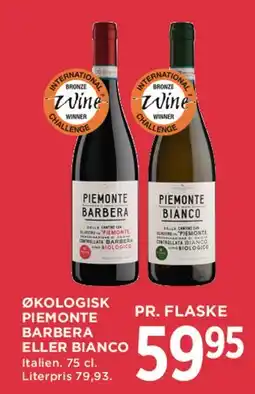 MENY Økologisk Piemonte Barbera eller Bianco tilbud