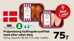 SuperBrugsen Frijsenborg kyllingebrystfilet (med eller uden BBQ) tilbud