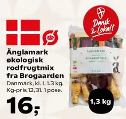 SuperBrugsen Änglamark økologisk rodfrugtmix fra Brogaarden tilbud