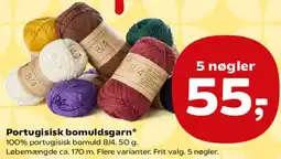 SuperBrugsen Portugisisk bomuldsgarn tilbud