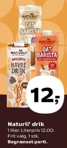 SuperBrugsen Naturli' drik tilbud