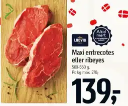 Føtex Maxi entrecotes eller ribeyes tilbud