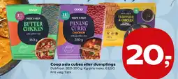 SuperBrugsen Coop asia cubes eller dumplings tilbud