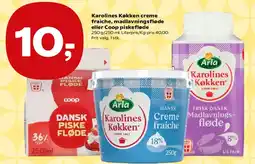 SuperBrugsen Karolines Køkken creme fraiche / madlavningsfløde / piskefløde tilbud