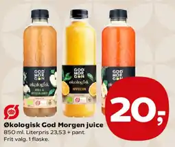 SuperBrugsen Økologisk God Morgen juice tilbud