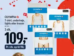 Føtex OLYMPIA 3-pak (T-shirt / undertrøje / tights / trusser) tilbud