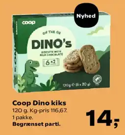 SuperBrugsen Coop Dino kiks tilbud