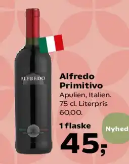 SuperBrugsen Alfredo Primitivo tilbud