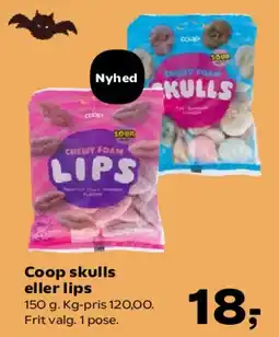 SuperBrugsen Coop skulls eller lips tilbud
