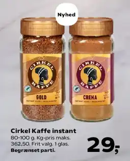 SuperBrugsen Cirkel Kaffe instant tilbud