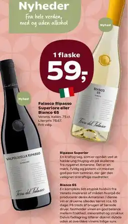 SuperBrugsen Falasco - Ripasso Superiore eller Bianco 65 tilbud