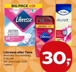 SuperBrugsen Libresse eller Tena tilbud