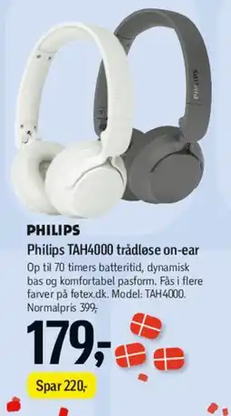 Føtex Philips TAH4000 trådløse on-ear tilbud