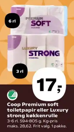 SuperBrugsen Coop Premium soft / Luxury strong tilbud