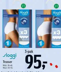 Føtex sloggi Trusser 3-pak tilbud