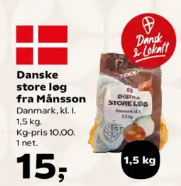 SuperBrugsen Danske store løg fra Månsson tilbud