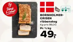 SuperBrugsen Bornholmergrisen ribbensteg tilbud