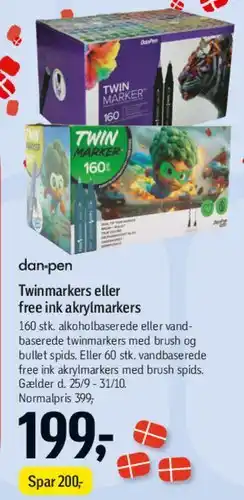 Føtex Twinmarkers eller Free Ink tilbud