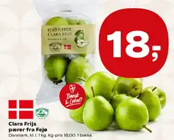 SuperBrugsen Clara Frijs pærer fra Fejø tilbud