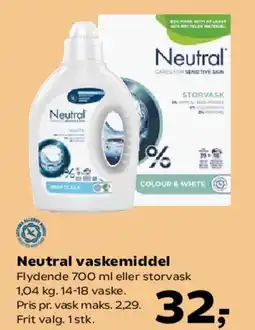 SuperBrugsen Neutral vaskemiddel tilbud