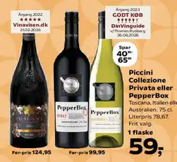SuperBrugsen Piccini Collezione Privata eller PepperBox tilbud
