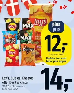 Føtex Lay's, Bugles, Cheetos eller Doritos chips tilbud