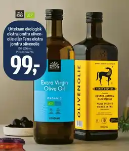 Føtex Urtekram økologisk ekstra jomfru olivenolie eller Terra ekstra jomfru olivenolie tilbud