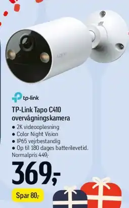 Føtex TP-Link Tapo C410 overvågningskamera tilbud