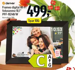 Føtex Frameo digital Wi‑Fi fotoramme 10,1 PFF-1024B/W tilbud