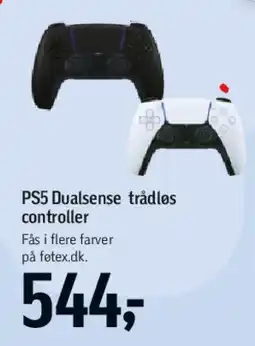 Føtex PS5 DualSense trådløs controller tilbud