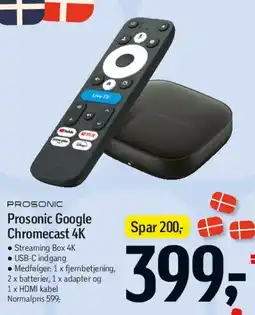 Føtex Prosonic Google Chromecast 4K tilbud