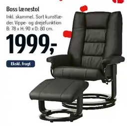 Føtex Boss lænestol tilbud