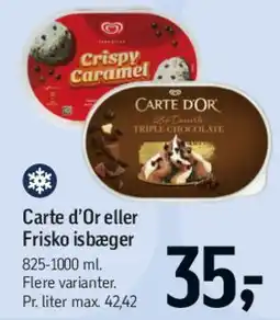 Føtex Carte D'or eller Frisko isbæger tilbud