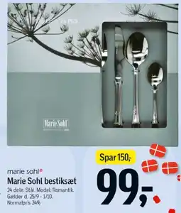 Føtex Marie Sohl bestiksæt tilbud