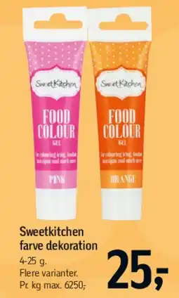 Føtex SweetKitchen farve dekoration tilbud
