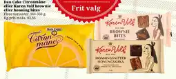 Dagli'Brugsen Dan Cake Citronmåne / Karen Volf brownies & honning bites tilbud