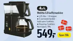 Føtex Melitta 5.0 kaffemaskine tilbud