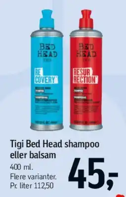 Føtex Tigi Bed Head shampoo eller balsam tilbud