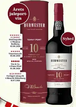 Dagli'Brugsen Burmester 10 Year Old Tawny Special Edition tilbud
